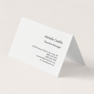 Carte De Visite Moderne Minimaliste Professionnelle Pliée