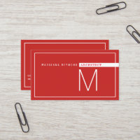 Moderne minimaliste, rouge architecte