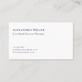 Carte De Visite Moderne minimaliste simple (Devant)