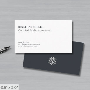 Carte De Visite Moderne minimaliste simple