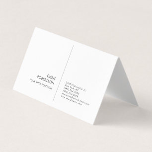 Carte De Visite Moderne Minimaliste Simple Élégant