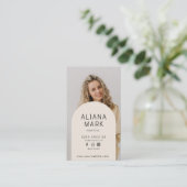 Carte De Visite Moderne minimaliste Simple Photo Professional (Debout devant)