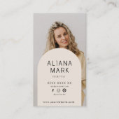 Carte De Visite Moderne minimaliste Simple Photo Professional (Devant)