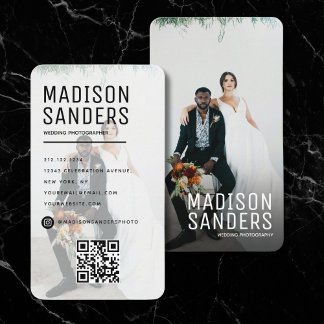 Carte De Visite Moderne minimaliste simple photo professionnelle