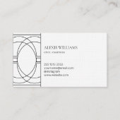 Carte De Visite Moderne minimaliste Urban Script Professional (Dos)