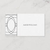 Carte De Visite Moderne minimaliste Urban Script Professional (Devant)