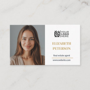 Carte de visite moderne modèle éditable photo qr