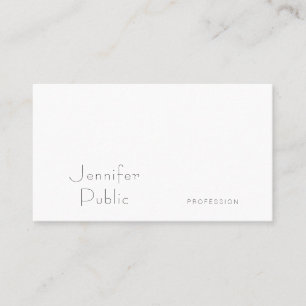Carte De Visite Moderne Modèle Élégant Minimaliste Professionnel