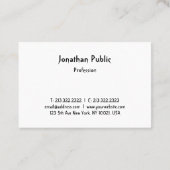 Carte De Visite Moderne Modèle Professionnel de Script de Main Ten (Dos)