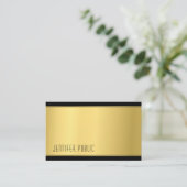 Carte De Visite Moderne Modèle professionnel Élégant Luxe (Debout devant)