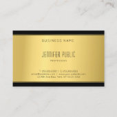 Carte De Visite Moderne Modèle professionnel Élégant Luxe (Dos)