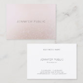 Carte De Visite Moderne Modèle professionnel sophistiqué tendance (Devant / Derrière)