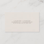 Carte De Visite Moderne Modèle propre Couleurs élégantes Professio (Dos)