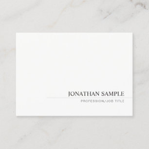 Carte De Visite Moderne Modèle Simple Professionnel Minimaliste