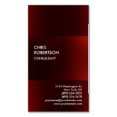 Carte de visite moderne moderne foncé (devant Vertical)