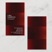 Carte de visite moderne moderne foncé (Devant / Derrière)