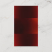 Carte de visite moderne moderne foncé (Dos)