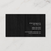 Carte de visite moderne moderne Grey tendance (Dos)