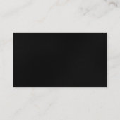 Carte de visite moderne moderne Red Stripe noir gr (Dos)