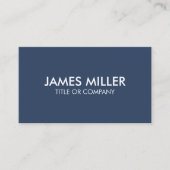 Carte De Visite Moderne moderne tendance Luxe blanc et bleu (Devant)