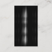 Carte de visite moderne Monogramme gris blanc roug (Dos)