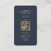 Carte De Visite Moderne Monogramme Pharmacie Pharmaciste ElegantBl (Dos)