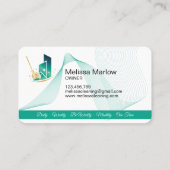 Carte De Visite Moderne Nettoyage Professionnel Maison Services us (Dos)