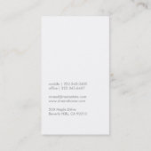 Carte de visite moderne | No 30 (Dos)