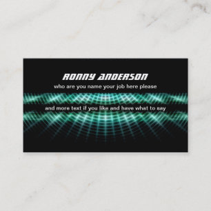 carte de visite moderne noir