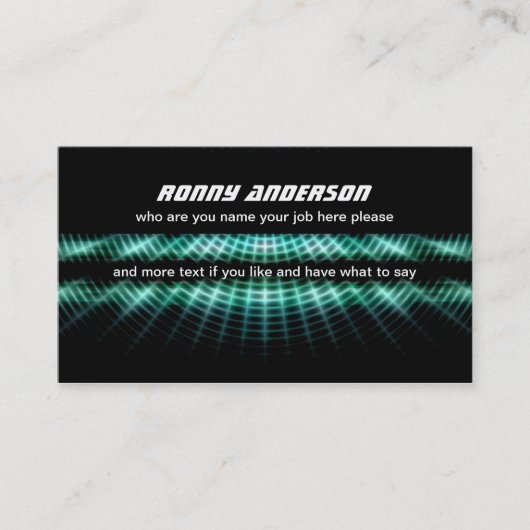 carte de visite moderne noir (Devant)