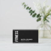 Carte de visite moderne noir blanc (Debout devant)