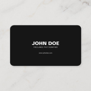 Carte de visite moderne noir et blanc avec code QR