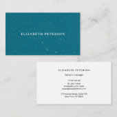 Carte de visite moderne océan bleu plage (Devant / Derrière)