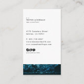Carte de visite moderne Ocean Tide (Dos)