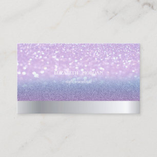 Carte De Visite Moderne Ombre Bokeh Pailleté Professionnel Élégant