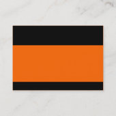 Carte De Visite Moderne - Orange riche (Dos)