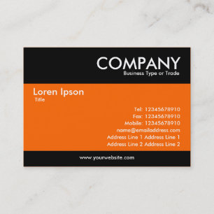 Carte De Visite Moderne - Orange riche