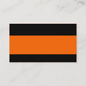 Carte De Visite Moderne - Orange riche (Dos)