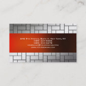 Carte De Visite Moderne Original Gris Rouge Unique tendance Créati (Dos)