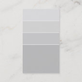 Carte De Visite MODERNE PAINT CHIP simple intelligent ombre gris p (Dos)