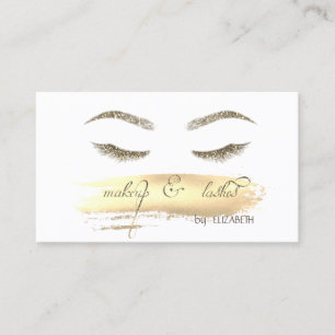 Carte De Visite Moderne, Parties scintillant Lashes, Pinceau