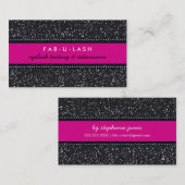 CARTE DE VISITE moderne parties scintillant tendan (Devant / Derrière)