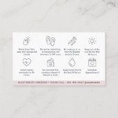 Carte De Visite Moderne Pastel Brows Enseignement postérieur PMU B (Dos)