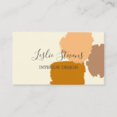 Carte De Visite Moderne Peinture Splot Boho Terracotta Blush Olive (Devant)