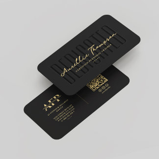 Carte De Visite Moderne Personal Trainer Fitness Wellness Noir