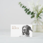 Carte De Visite Moderne Personnalisé Ajouter Votre Photo Code QR (Debout devant)