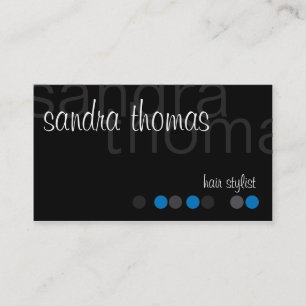 Carte De Visite Moderne personnalisé - bleu