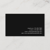 Carte De Visite Moderne personnalisé - rouge (Dos)