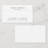 Carte De Visite Moderne Plain tendance professionnel élégant Matte (Devant / Derrière)