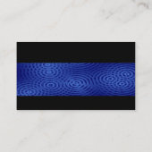 Carte De Visite Moderne - Pluie électrique Bleu (Dos)